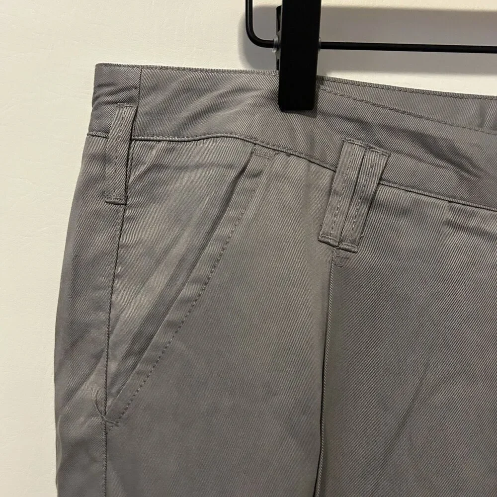 Sundance Women's Gray Tencel Pleated High Rise Straight Pants Size 12 Office - Picture 4 of 11